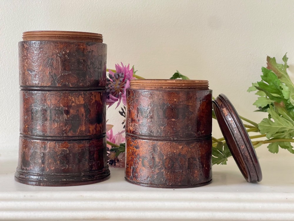 An Antique Five Tier Spice Tower - great finish View V