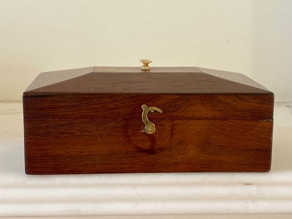 A Mini Antique Writing Box - with contents