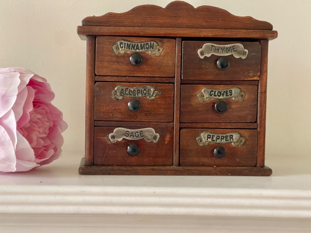 Antique Spice Drawers View V