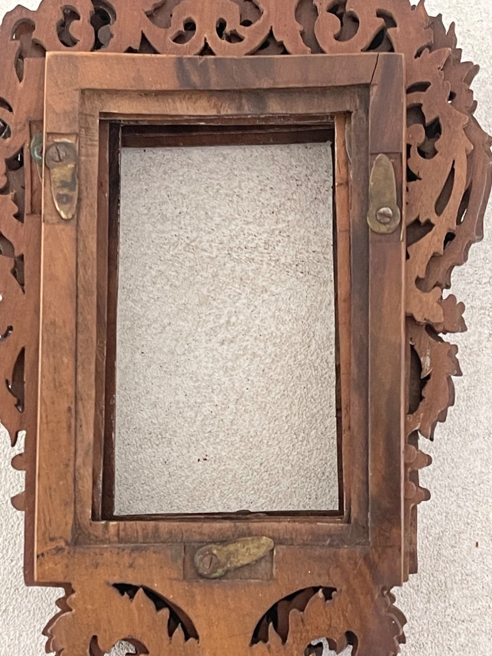An Unusual Antique Treen Fan With Seven Photo frames View II