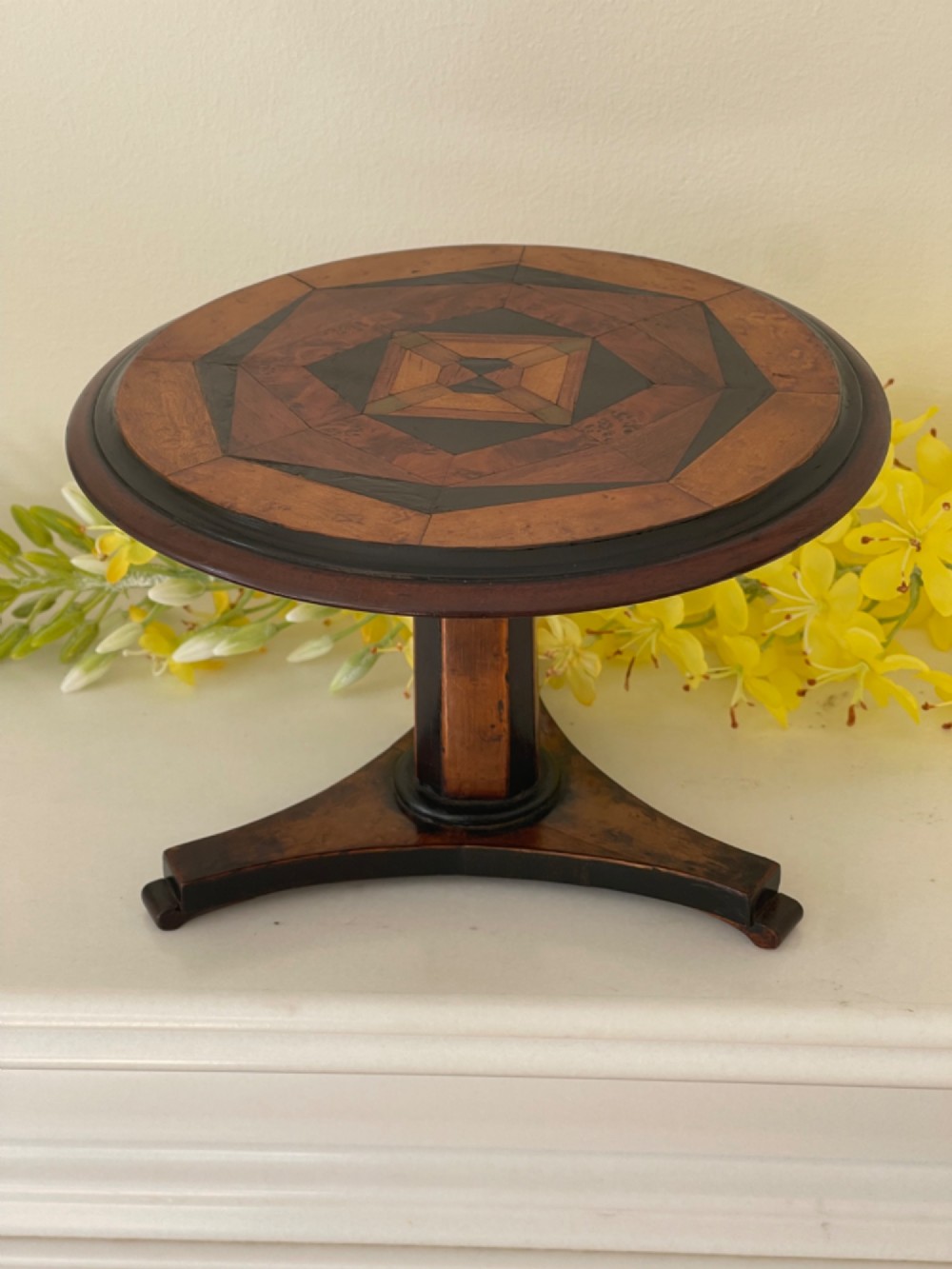 A Miniature Antique Tilt Top Table
