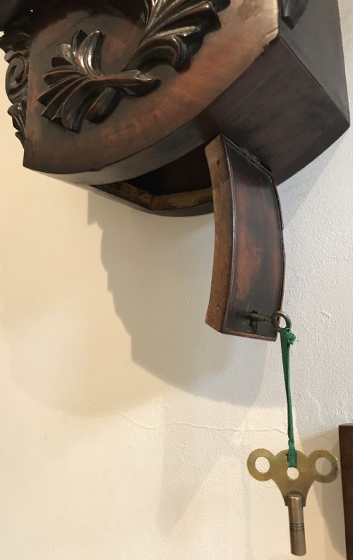 A FINE REGENCY PERIOD FUSEE 8 DAY WALL CLOCK - ADDITIONAL PHOTO 10