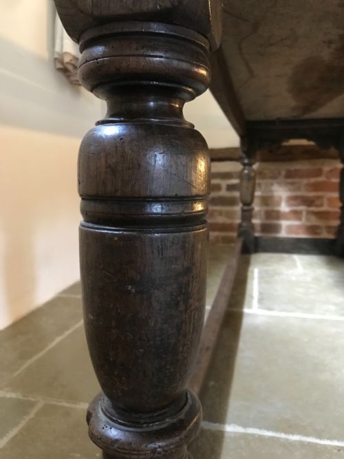 EARLY 17THC OAK REFECTORY TABLE - ADDITIONAL PHOTO 10