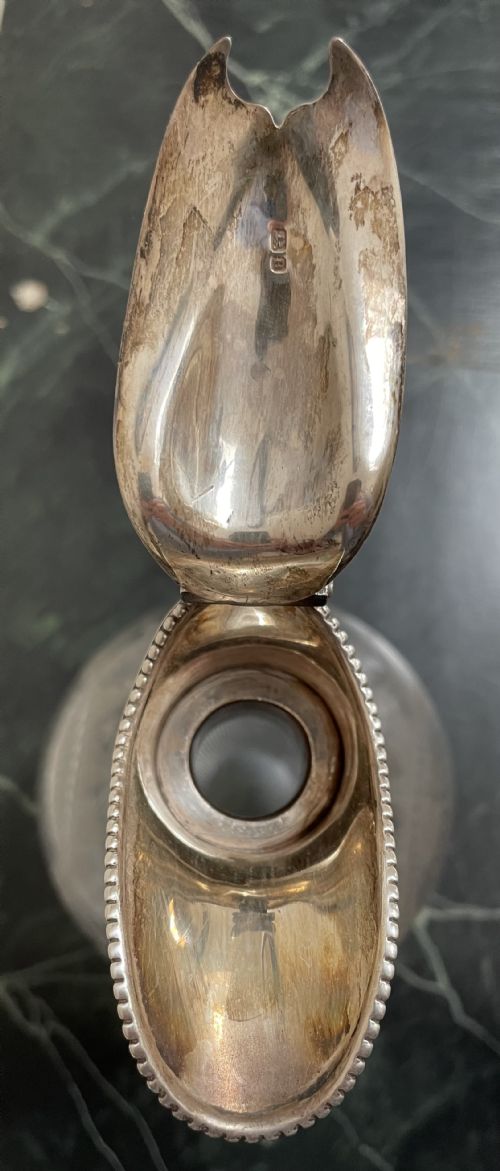 MID VICTORIAN HALLMARKED SILVER MOUNTED CLARET JUG - ADDITIONAL PHOTO 6