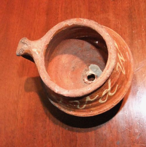 17TH 18TH C DUTCH SLIPWARE STRAWBERRY JAR - ADDITIONAL PHOTO 4