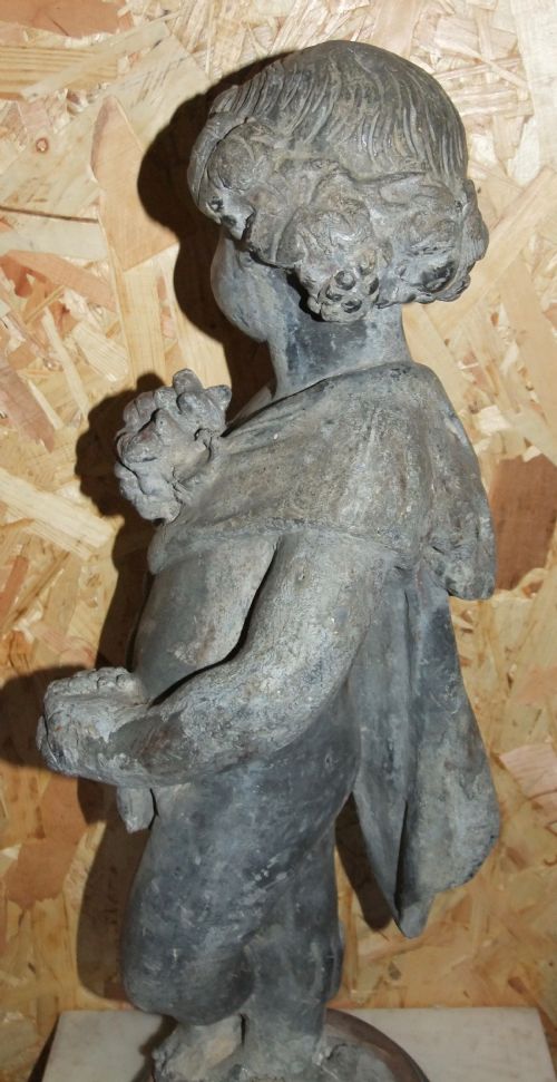18TH C PAIR OF GEORGIAN LEAD GARDEN PUTTI C1780 - ADDITIONAL PHOTO 21