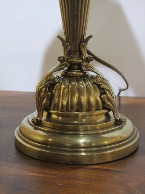 EDWARDIAN BRASS LIGHT FITTING C1910 - ADDITIONAL PHOTO 5