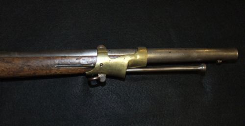 C1840'S FRENCH PERCUSSION CARBINE WITH SOCKET BAYONET - ADDITIONAL PHOTO 7