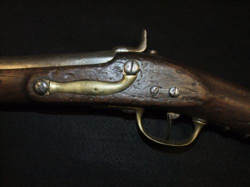 C1840'S FRENCH PERCUSSION CARBINE WITH SOCKET BAYONET - ADDITIONAL PHOTO 8