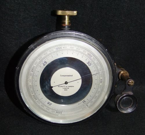 1900'S CASED COMPENSATED SURVEYING BAROMETER BY NEGRETTI ZAMBRA LONDON - ADDITIONAL PHOTO 2