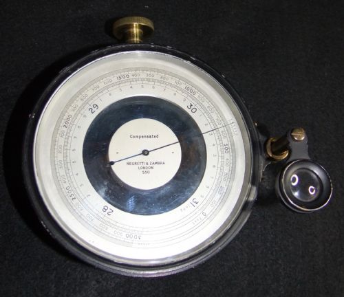 1900'S CASED COMPENSATED SURVEYING BAROMETER BY NEGRETTI ZAMBRA LONDON - ADDITIONAL PHOTO 3