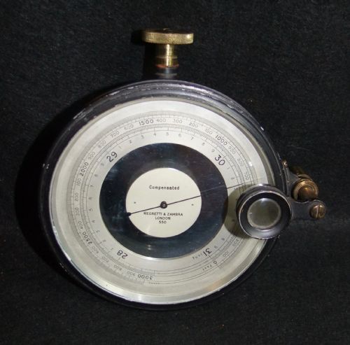 1900'S CASED COMPENSATED SURVEYING BAROMETER BY NEGRETTI ZAMBRA LONDON - ADDITIONAL PHOTO 4