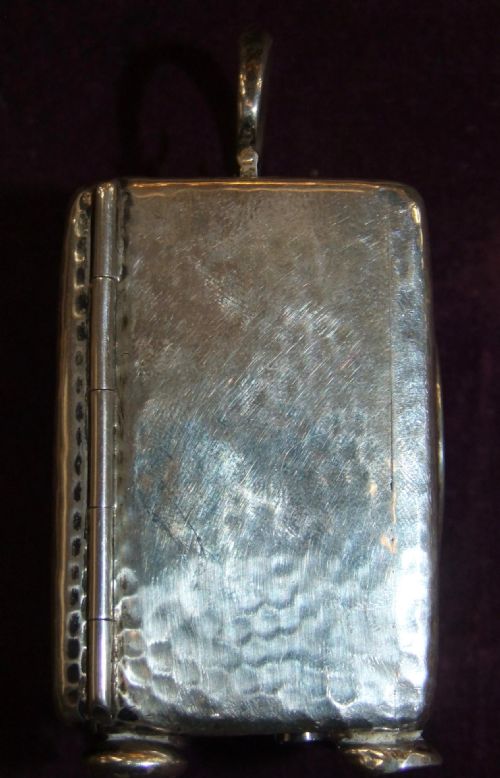 1903 ARTS CRAFTS SILVER CARRIAGE CLOCK BY HENRY MATTHEWS - ADDITIONAL PHOTO 2