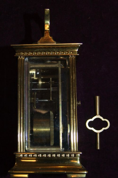 ANTIQUE CARRIAGE CLOCK IN THE GEORGIAN STYLE C1900 - ADDITIONAL PHOTO 1