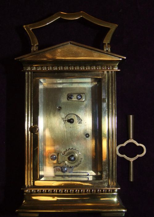 ANTIQUE CARRIAGE CLOCK IN THE GEORGIAN STYLE C1900 - ADDITIONAL PHOTO 2