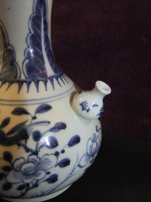 QING DYNASTY EARLY KANGXI PERIOD BLUE WHITE KENDI 16621722 - ADDITIONAL PHOTO 2