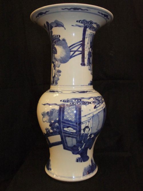KANGXI PERIOD BLUE WHITE YENYEN OR FENGWEIZUN VASE 16621722 - ADDITIONAL PHOTO 3