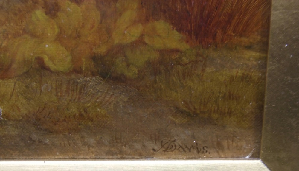 A nineteenth-century pastoral oil painting depicting a flock of sheep and a horned ram resting in an open field under a cloudy sky. View III