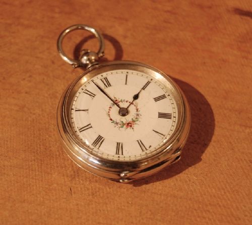 Edwardian Ladies Silver Fob Watch