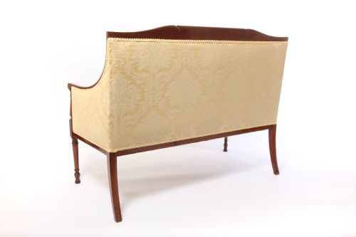 fig 1. Beautiful Edwardian Sheraton Revival Settee