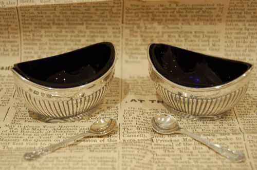 Quality Pair of Victorian Silver Salts