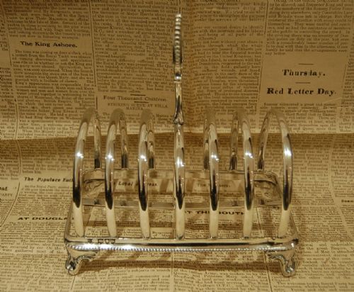 Quality Victorian Silver Toast Rack