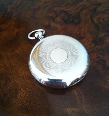 fig 1. Fine Silver Pocket Watch by Milleret of Geneva