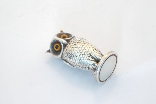 fig 1. Silver Owl Seal by Sampson Mordan