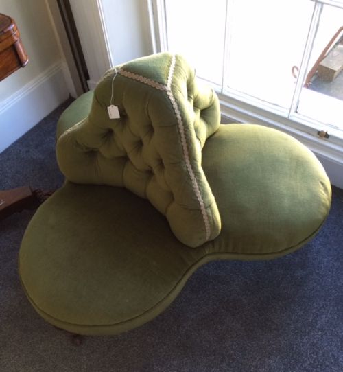 Victorian Upholstered 'Conversation' Seat