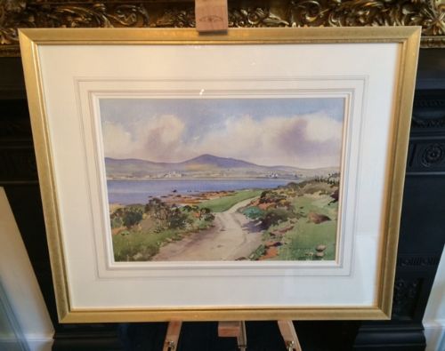 John Hobson Nicholson Watercolour - Langness, Isle of Man