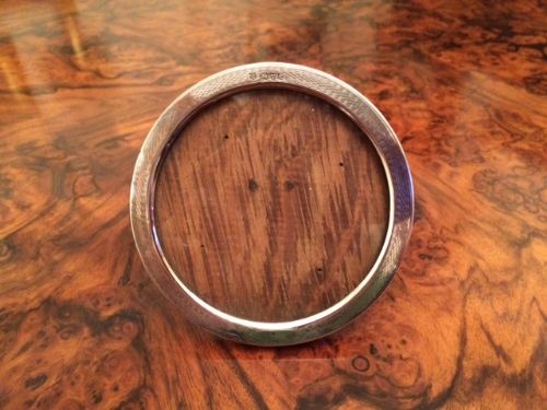 Circular Silver Photograph Frame, Chester 1914