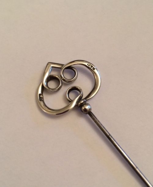Good Silver Hatpin by Charles Horner, Chester 1907