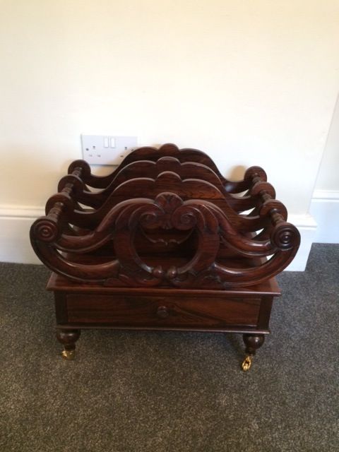 Victorian Rosewood Canterbury