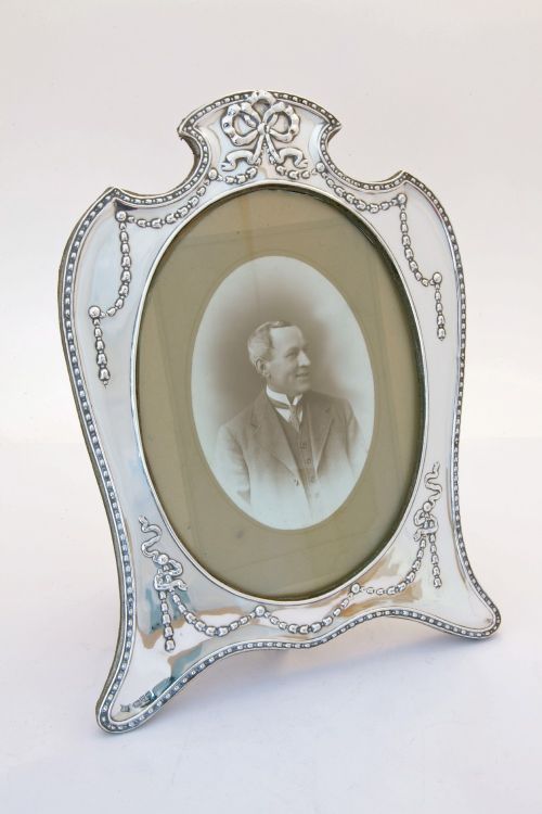 Large Edwardian Silver Photograph Frame