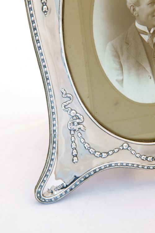 fig 1. Large Edwardian Silver Photograph Frame