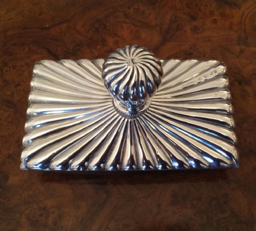 Superb Victorian Silver Desk Blotter 1890