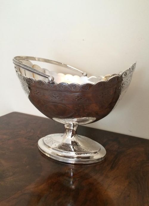 Quality George III Silver Sugar Basket
