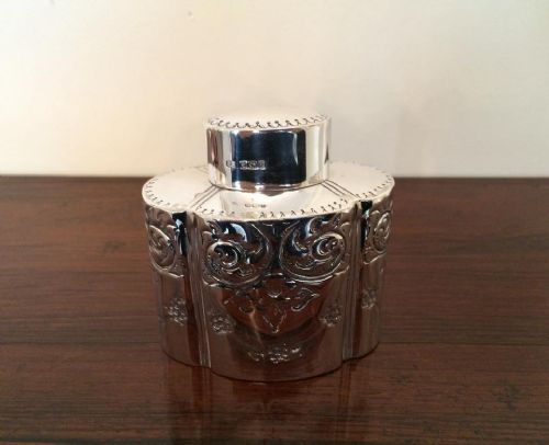 Edwardian Silver Tea Caddy, 1901