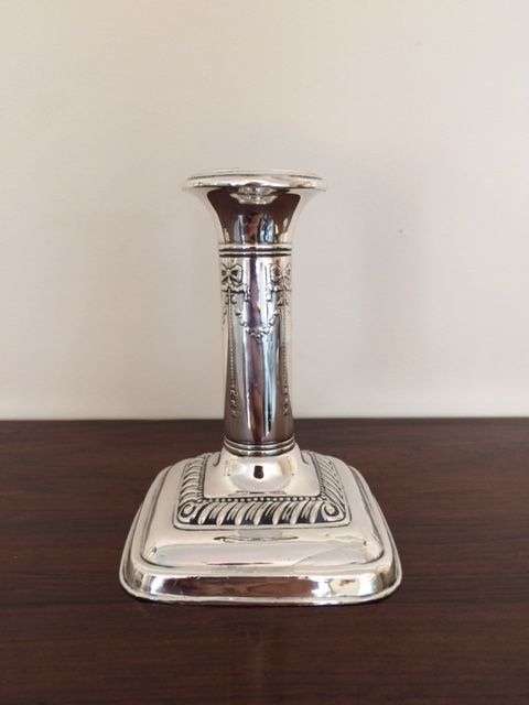 Attractive Silver Candlestick, 1913