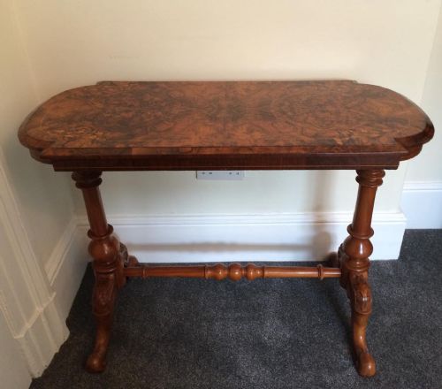 fig 1. Attractive Victorian Inlaid Walnut Side Table