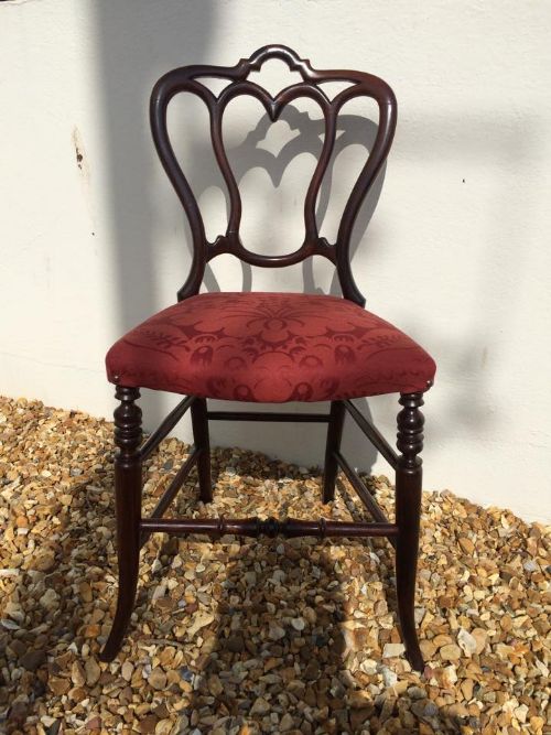 Very Pretty Victorian Rosewood Childs/bedroom Chair