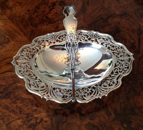 Large & Superb Quality Edwardian Silver Basket