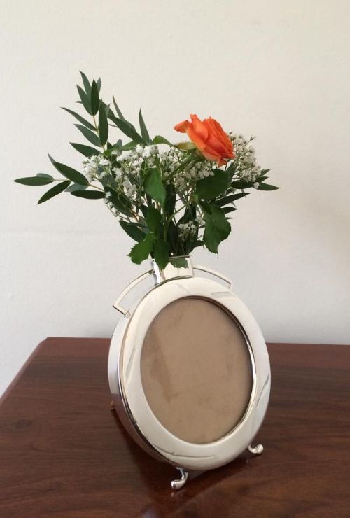 Superb & Rare Art Deco Silver Photograph Frame
