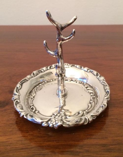 fig 2. Edwardian Silver Ring Tree, Chester 1902