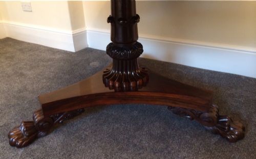 fig 3. Very Fine Quality William IV Rosewood Table