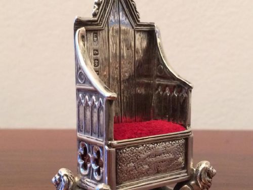 fig 2. Silver Pin Cushion, Levi & Salaman, 1901