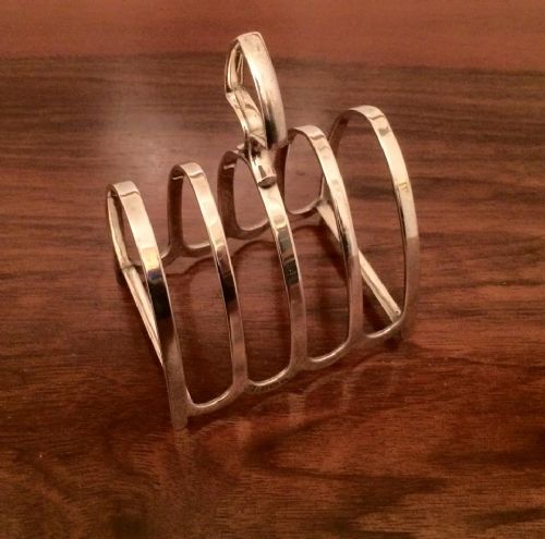 fig 1. Solid Silver Toast Rack