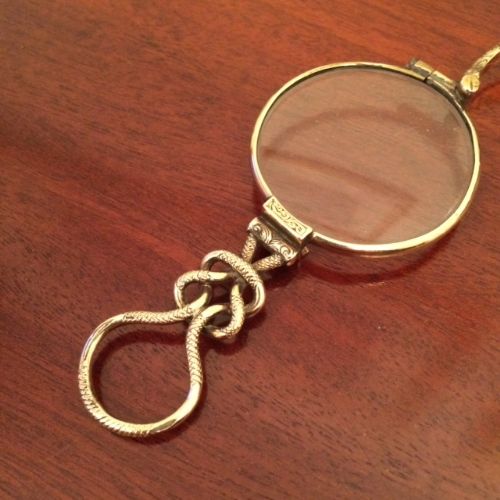 fig 1. Victorian Gilt Metal Lorgnettes