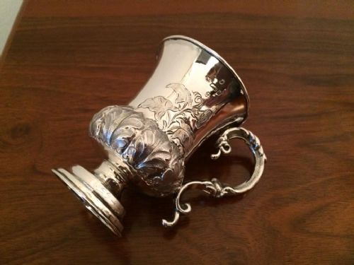 fig 2. Victorian Silver Christening Mug, 1856