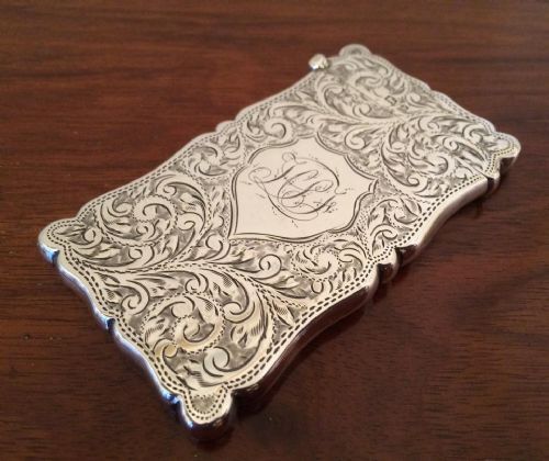 Victorian Silver Card Case, 1901